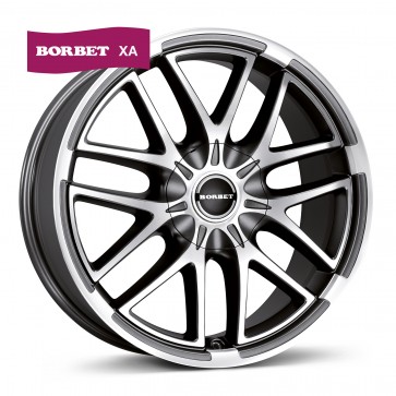 9x20/5x130 CB84.1 ET35 Borbet XA mistral anthracite polished matt