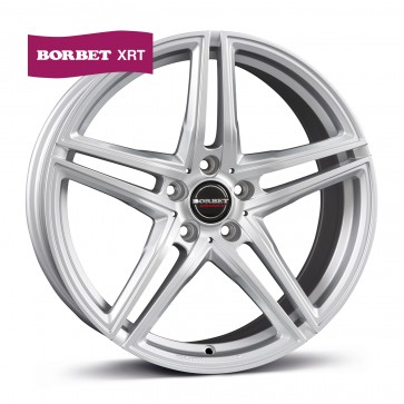 8x18/5x120 CB72.5 ET30 Borbet XRT brilliant silver