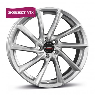 6.5x20/5x114.3 CB66.1 ET33 Borbet VTX brilliant silver