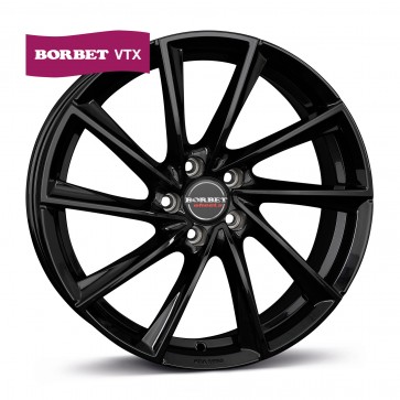 9.5x19/5x112 CB66.5 ET35 Borbet VTX black glossy