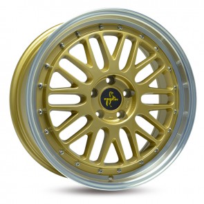 8.5x19/5x112 CB72.6 ET45 Keskin-Tuning KT22 Gold Lip Polish