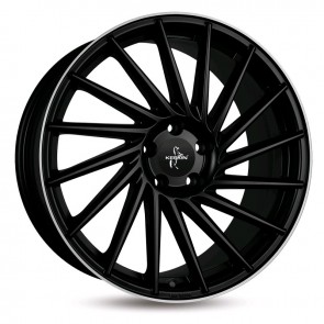 8.5x19/5x112 CB72.6 ET30 Keskin-Tuning KT17 Matt Black Lip Polish