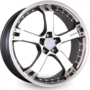 9.5x18.0000/5x.0000 CB72.6000 ET40 Keskin-Tuning KT10 Matt Black Front Polish Steel Lip